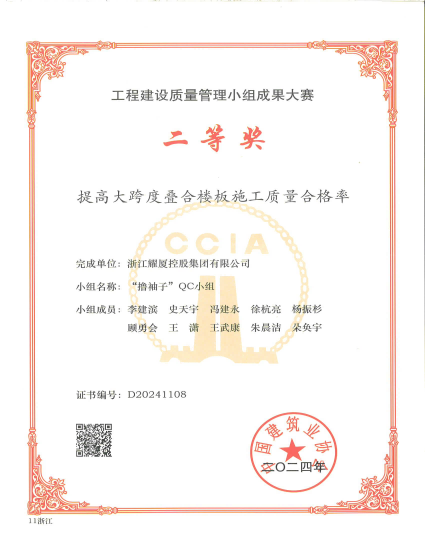 （国家级）上城绿城国家级QC（二等奖）_提高大跨度叠合楼板施工质量合格率(1).png
